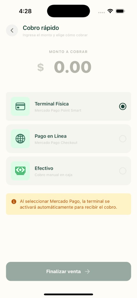PuntoFast — cobro rápido